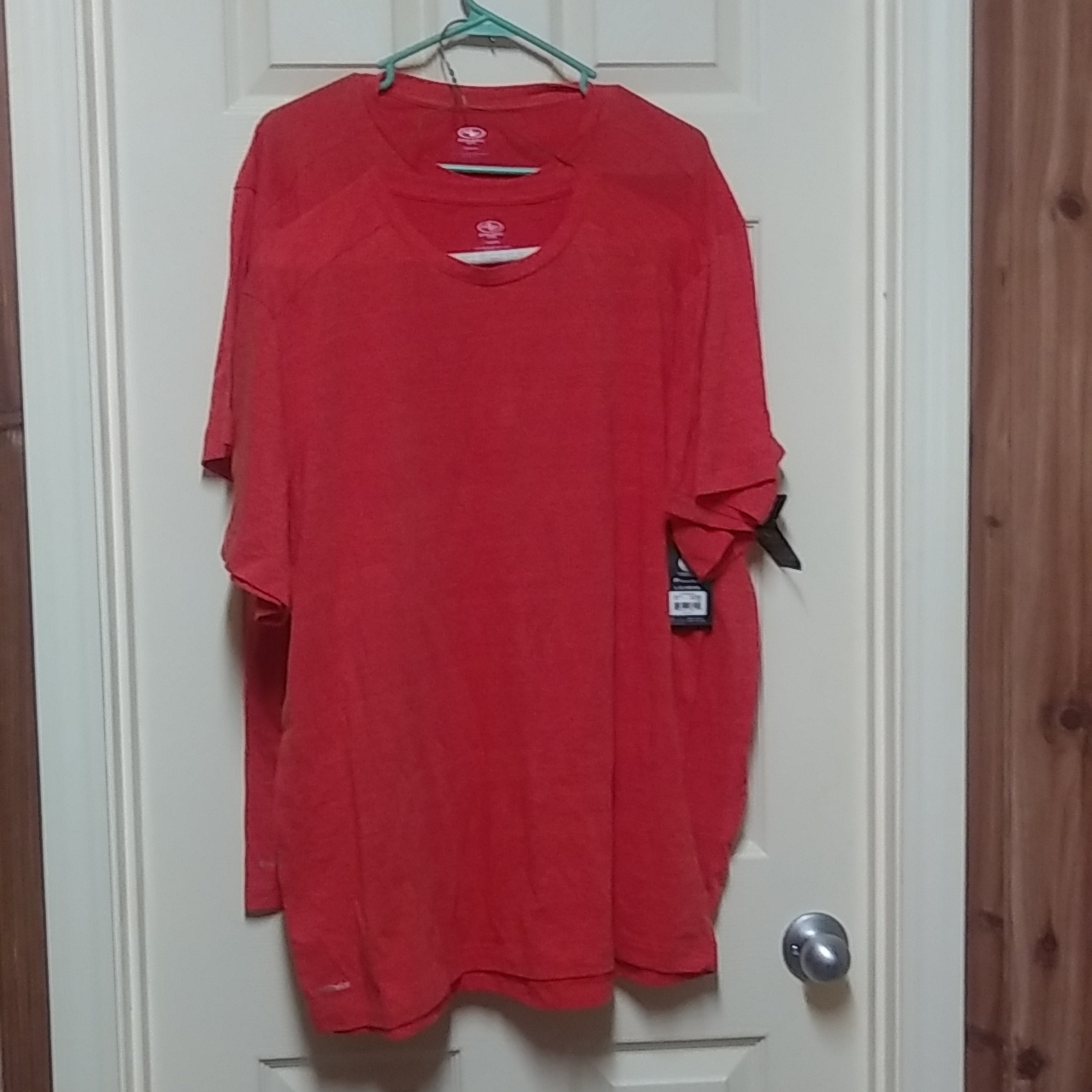 2 Athletic Dri Works Orange T Shirts Men Lg 42-44 Nwt